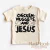 Chicken Nuggets And Jesus Shirt - Christian Shirt by Madi Moosh