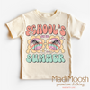 Schools Out For The Summer Vacation Shirt - Kids Summer Shirt by Madi Moosh