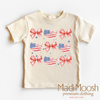 America and Bows Shirt - July 4th - American Girl by Madi Moosh