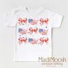 America and Bows Shirt - July 4th - American Girl by Madi Moosh