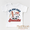 I'm Just Here For The Snacks Baseball Shirt by Madi Moosh