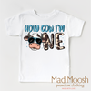 Holy Cow I'm One Birthday Boy Shirt - Cow Birthday Shirt by Madi Moosh