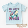 Go With The Flow Turtle Shirt - Cute Tee by Madi Moosh