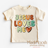 Jesus Loves Me Shirt - Christian Tee by Madi Moosh
