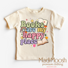 Books Are My Happy Place Shirt - Reading Tee by Madi Moosh