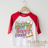 Books Are My Happy Place Shirt - Reading Tee by Madi Moosh