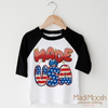 Made In The USA America Shirt - July 4th Tee by Madi Moosh