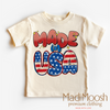 Made In The USA America Shirt - July 4th Tee by Madi Moosh