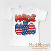 Made In The USA America Shirt - July 4th Tee by Madi Moosh