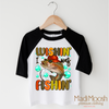 Wishing I Was Fishing Shirt - Fishing Tee by Madi Moosh