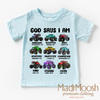 God Says I Am Bible Verses Monster Truck Shirt - Christian Tee by Madi Moosh