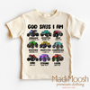 God Says I Am Bible Verses Monster Truck Shirt - Christian Tee by Madi Moosh