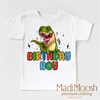 Dinosaur Birthday Boy Shirt - T-Rex Birthday by Madi Moosh
