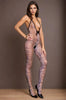 Low V Tiger Bodystocking by 3wishes.com