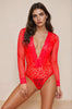 Floral Lace Net Teddy by 3wishes.com