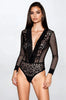 Floral Lace Net Teddy by 3wishes.com