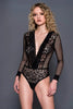 Floral Lace Net Teddy by 3wishes.com