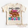 Just A Little Moody Highland Cow Shirt - Farm Tee by Madi Moosh