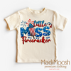 Little Miss Firecracker - July 4th Shirt by Madi Moosh