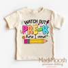 Watch Out Pre-K Here I Come Shirt - Back To School Shirt by Madi Moosh
