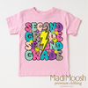 Second Grade Lightning Bolt Back To School Shirt - School Shirt by Madi Moosh