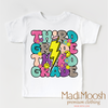 Third Grade Lightning Bolt Back To School Shirt - School Shirt by Madi Moosh