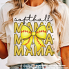 Softball Mama Tee - Printed On Comfort Colors by Madi Moosh