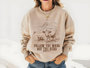 Follow The Word Not The Herd Crew Neck Crewneck Sweatshirt - Sand Color by Madi Moosh