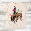Retro Cowboy Western Tee - Printed On Comfort Colors by Madi Moosh