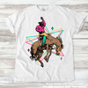 Retro Cowboy Western Tee - Printed On Comfort Colors by Madi Moosh