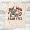 Stay Wild Roam Free Buffalo Western Tee - Printed On Comfort Colors by Madi Moosh