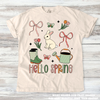 Hello Spring Grading Easter Bunny Tee - Printed On Comfort Colors by Madi Moosh