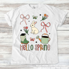 Hello Spring Grading Easter Bunny Tee - Printed On Comfort Colors by Madi Moosh