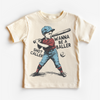 Kids Baseball Shirt - Wanna Be A Baller Shot Caller Tee by Madi Moosh