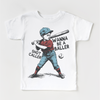 Kids Baseball Shirt - Wanna Be A Baller Shot Caller Tee by Madi Moosh