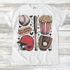 Retro Baseball Shirt - Printed On Comfort Colors by Madi Moosh