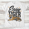 Retro Easy Tiger Shirt - Printed On Comfort Colors by Madi Moosh