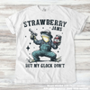 Funny Strawberry Jams But My Glock Don't Shirt - Printed On Comfort Colors by Madi Moosh