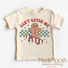 Can't Catch Me Gingerbread Man Christmas Shirt - Christmas Tee by Madi Moosh