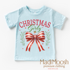 Christmas Girly Bow Shirt - Christmas Tee by Madi Moosh