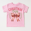 Christmas Girly Bow Shirt - Christmas Tee by Madi Moosh