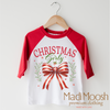 Christmas Girly Bow Shirt - Christmas Tee by Madi Moosh