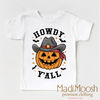 Howdy Y'all Fall Pumpkin Shirt - Halloween Tee by Madi Moosh