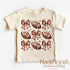 Football And Bows Coquette Shirt - Football Tee by Madi Moosh