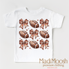 Football And Bows Coquette Shirt - Football Tee by Madi Moosh