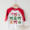 Christmas Bows And Santa Shirt - Christmas Tee by Madi Moosh