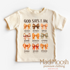 God Says I Am Christian Fall Shirt - Fall Tee by Madi Moosh