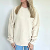 Moonbeam Oversized Corded Crew by Ivy + Cloth
