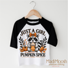 Just A Girl Who Loves Pumpkin Spice Shirt - Fall Tee by Madi Moosh