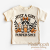 Just A Girl Who Loves Pumpkin Spice Shirt - Fall Tee by Madi Moosh